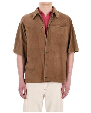Salvatore Santoro Short Sleeve Shirts - Brown