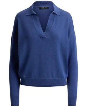 Ralph Lauren Truien & Vesten ,Blauw ,V-Hals Trui