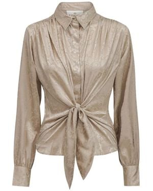 Karmamia Bluse Mit Knotendetail - Natur