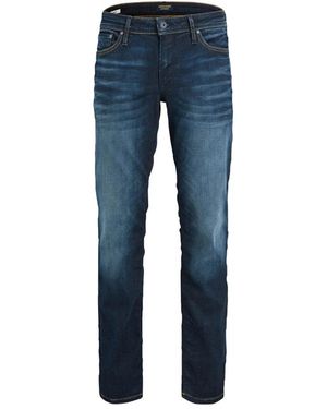 Jack & Jones Blauwe Denim Jeans Jjiclark Jjoriginal
