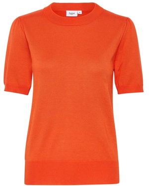 Saint Tropez Round-Neck Knitwear - Orange