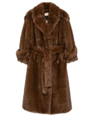 BB COUTURE Belted Coats - Marrón