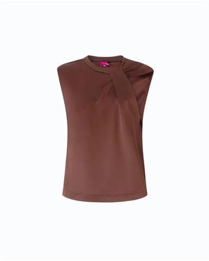 Pinko Sleeveless Tops - Marron