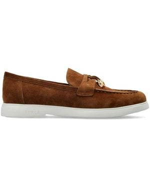 Furla Goccia Loafers - Braun
