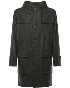 Fay Single-Breasted Coats - Green