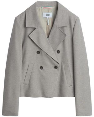 Cinque Jassen ,Grijs ,Leer Cilug Blazerjacke