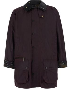 Barbour Jassen ,Paars ,Katoen Beaufort Waxed Jacket - Blauw