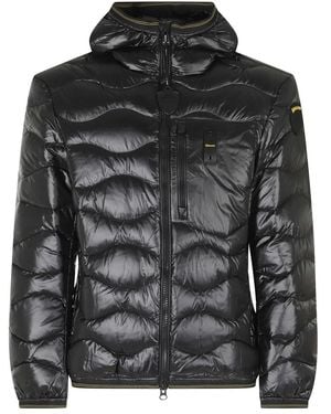 Blauer Wave Jacke - Schwarz