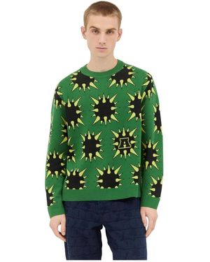 AWAKE NY Round-Neck Knitwear - Verde