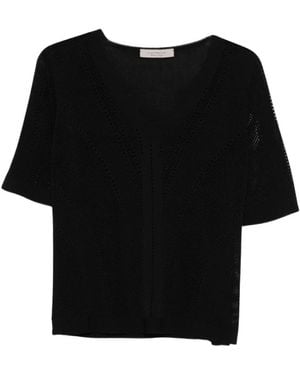 D.exterior V-Neck Knitwear - Black