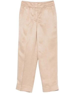 Peserico Cropped Trousers - Natural