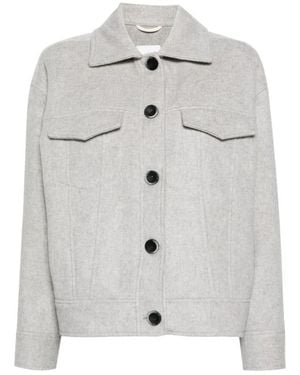 Eleventy Oversized Wool And Cashmere Jacket - Grey