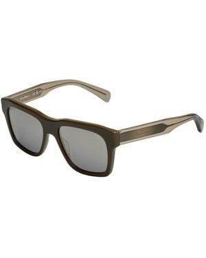 Ferragamo Vierkante Acetaat Zonnebril - Grijs