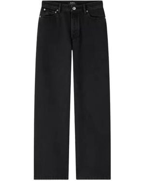 A.P.C. Straight Fit Jeans - Black