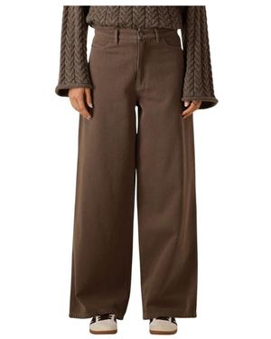 Modström Wide Trousers - Bruin