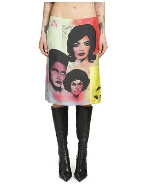 Versace Midi Skirts - Negro