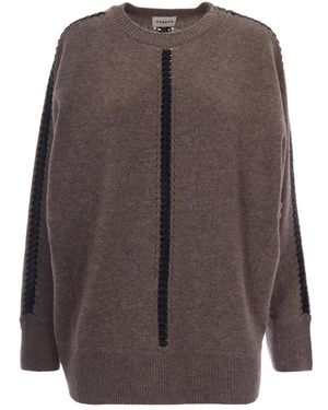 P.A.R.O.S.H. Round-Neck Knitwear - Brown