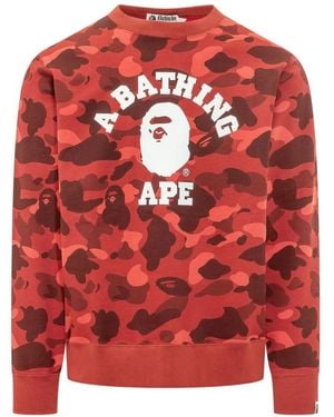 A Bathing Ape Sweatshirts - Rojo