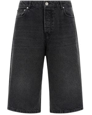 Ami Paris Denim Shorts - Black