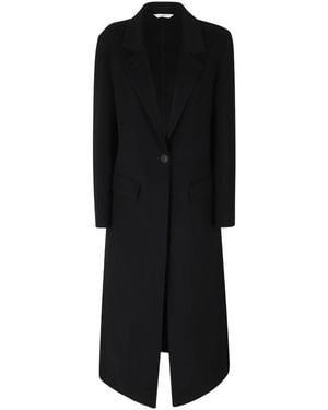 Hevò Single-Breasted Coats - Negro