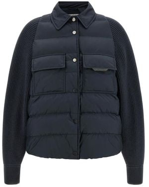 Brunello Cucinelli Down Jackets - Blue
