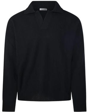Roberto Collina V-Neck Strickware - Schwarz