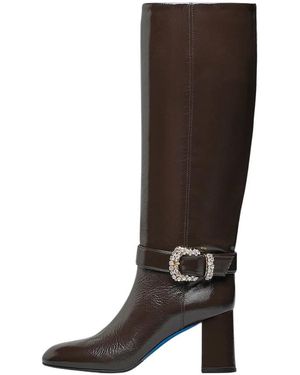 Loriblu Jewel Buckled Leather Laarzen - Bruin