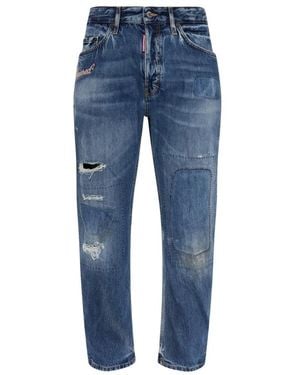 DSquared² Straight Jeans - Bleu