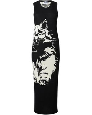 Moschino Knitted Dresses - Black