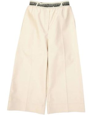 Stella McCartney Cropped Trousers - Natural