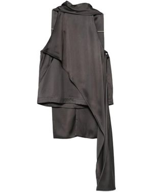 Birgitte Herskind Tops ,Zwart ,Satijn Sleeveless Tops - Grijs