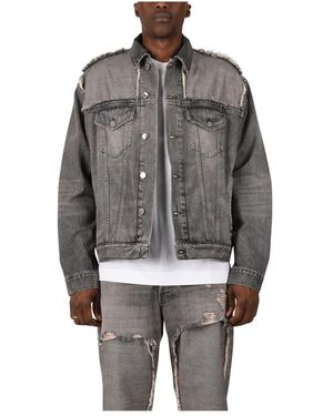 Haikure Denim Jackets - Grey