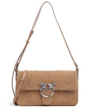 Pinko Tassen ,Bruin ,Suède Love One Slouchy Classic