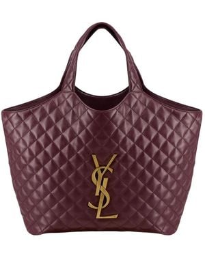 Saint Laurent Tote Bags - Rojo