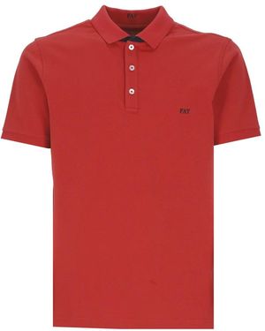Fay Polo Shirts - Red