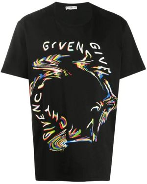 Givenchy Logo Bedrucktes T-Shirt - Schwarz