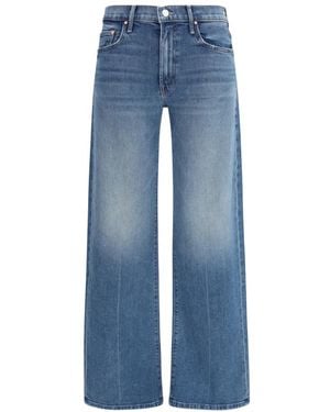 Mother Mid Rise Lasso Sneak Jeans - Blauw