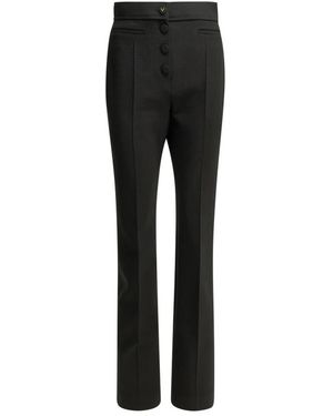 Valentino Straight Trousers - Negro