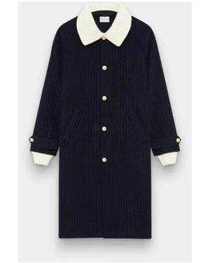 Drole de Monsieur Single-Breasted Coats - Blue