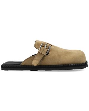 Moschino Suede Mules - Braun