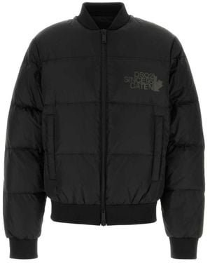 DSquared² Jassen ,Zwart ,Leer Easy Puffer Down Jacket