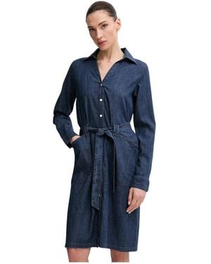 Mos Mosh Kleedjes ,Blauw ,Denim Malti Denim Jurk