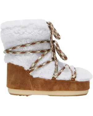 Moon Boot Full Moon Shearling Laarzen - Wit
