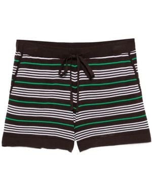 P.A.R.O.S.H. Korte Broeken ,Veelkleurig ,Short Shorts - Zwart
