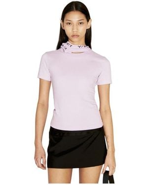 Y. Project Triple Collar Fitted T-Shirt - Lila