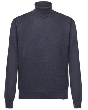 Fay Truien & Vesten ,Blauw ,Wol Wool Turtleneck Sweater