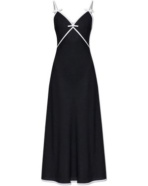 Moschino Kleedjes ,Zwart ,Spaghetti Strap Jurk