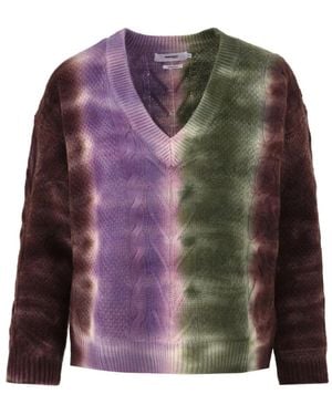 Not Shy V-Neck Knitwear - Purple