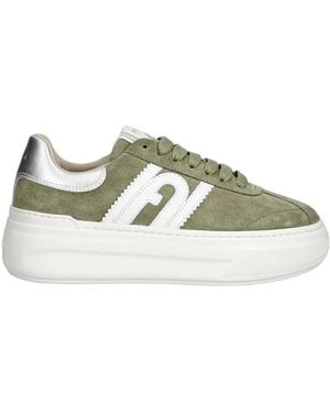 Furla Schoenen ,Groen ,Suède Nuage Platform Sneaker