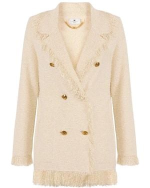 Elisabetta Franchi Blazers - Natural